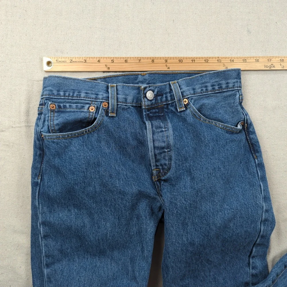 Levis 501 Jeans Mens 29x30 Blue Button Fly Casual Classic American Western